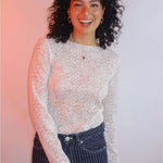 CAMISETA ENCAJE MANGA LARGA