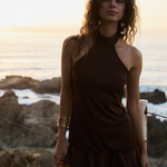 SET FALDA + TOP HALTER