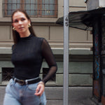 CAMISETA MALLA CUELLO ALTO