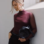 CAMISETA MALLA CUELLO ALTO