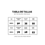 SET FALDA + TOP HALTER